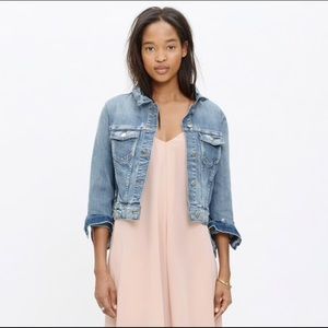 Madewell cropped denim jacket